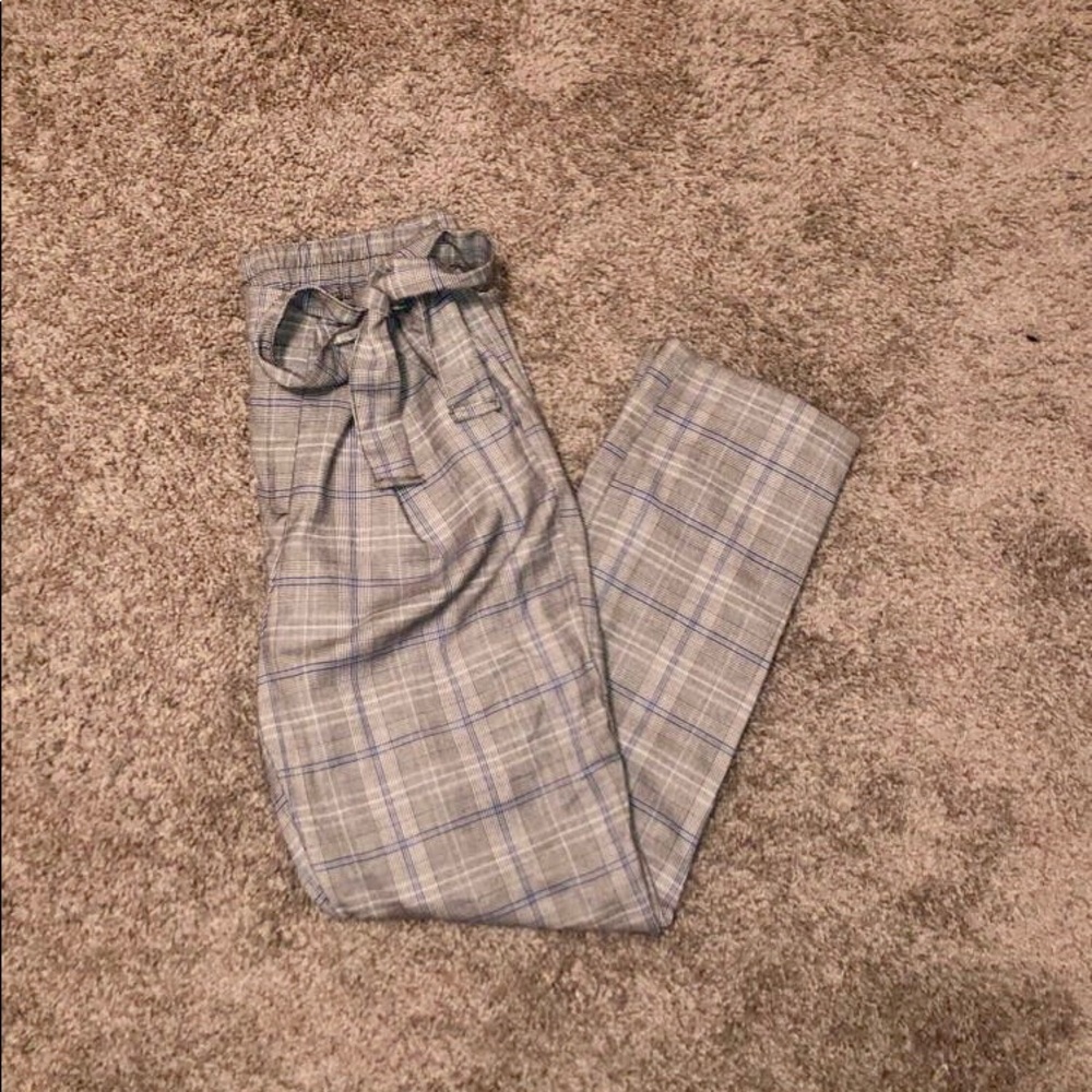 Trousers with Plaid